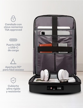 Mochila con portalaptop Sendera Antirrobo Ejecutiva impermeable unisex