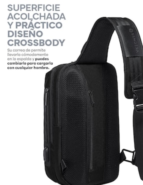 Mochila bandolera Sendera Crossbody impermeable unisex