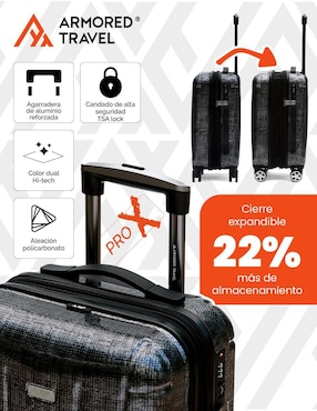 Maleta con ruedas de mano Armored Travel