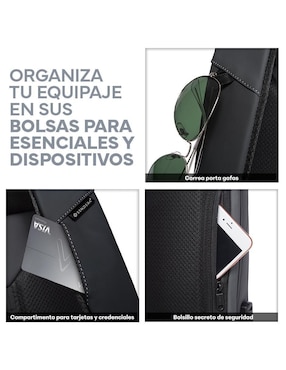 Mochila con portalaptop Sendera Antirrobo Ejecutiva impermeable unisex