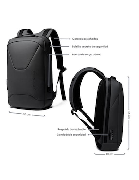 Mochila con portalaptop Sendera Antirrobo Ejecutiva impermeable unisex