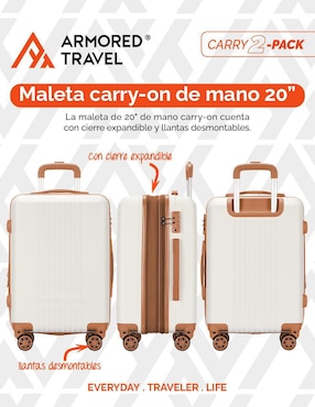 Set maletas carry on Armored Travel