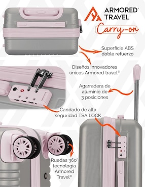 Maleta con ruedas de mano Armored Travel Carry-On Andrea
