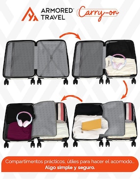 Maleta con ruedas de mano Armored Travel Carry-On Chess
