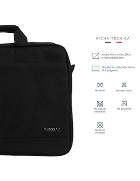 Maletín porta laptop Parissac 15.6 pulgadas