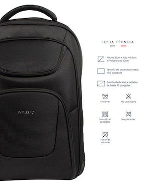 Mochila con portalaptop Parissac impermeable unisex