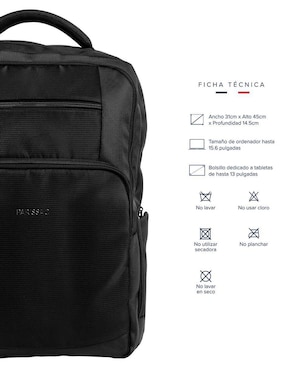 Mochila con portalaptop Parissac impermeable unisex