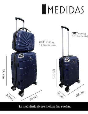 Set maletas de viaje Jony