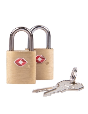 Set candado anticizalla de llave Travelon