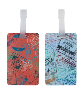 Set de identificadores Travelon Safe forma rectangular de PVC