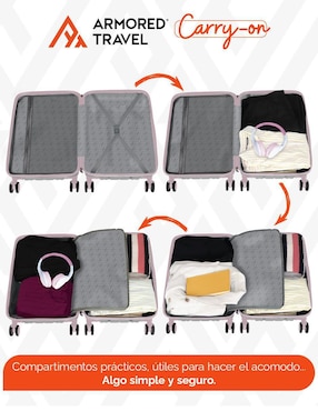 Maleta con ruedas de mano Armored Travel Andrea Carry On