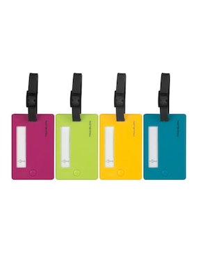 Set de identificadores Travelon Travel Safe forma rectangular de PVC