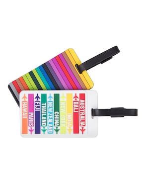 Set de identificadores Travelon rectangular de pvc