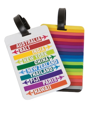 Set de identificadores Travelon rectangular de pvc