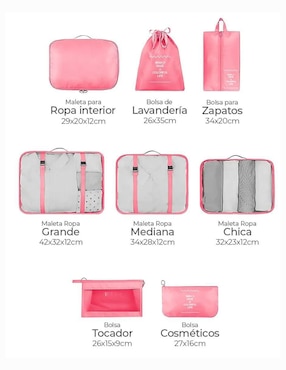 Set bolsa organizadora viaje Güish