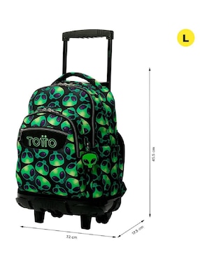 Mochila escolar Totto Rue Bomper impermeable para niño