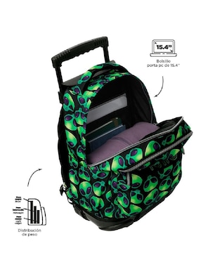 Mochila escolar Totto Rue Bomper impermeable para niño