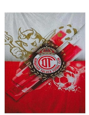 Cobija clásica de tejido suave Generica Diablos Toluca soccer unisex