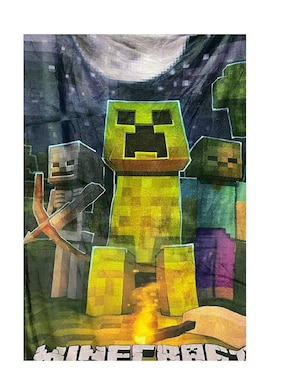 Cobija de tejido suave Generica Minecraft unisex