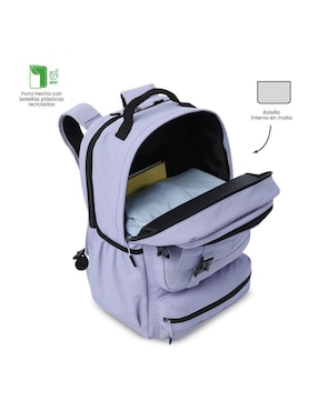 Mochila con portalaptop Totto spa impermeable para mujer