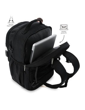 Mochila con portalaptop Totto spa impermeable unisex