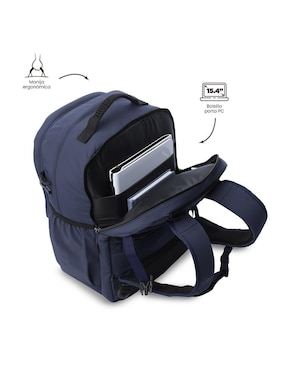 Mochila con portalaptop Totto spa impermeable unisex