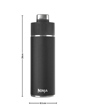 Botella de agua Ninja de acero inoxidable con tapa rosca 700 ml