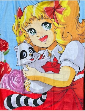 Cobija clásica de tejido suave Generica Candy Candy Crush para niña