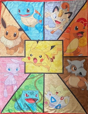 Cobija clásica de tejido suave Generica Pokemon unisex