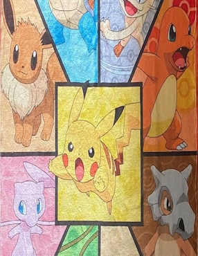 Cobija clásica de tejido suave Generica Pokemon unisex