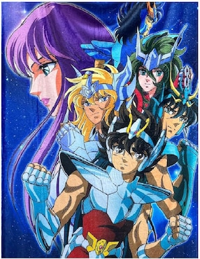 Cobija clásica de tejido suave Generica Saint Seiya Unisex