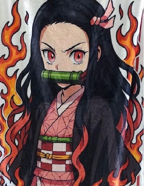 Cobija clásica de tejido suave Generica Nezuko Demon Slayer: Kimetsu no Yaiba unisex