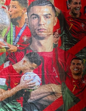 Cobija clásica de tejido suave Generica Cristiano el bicho Ronaldo unisex