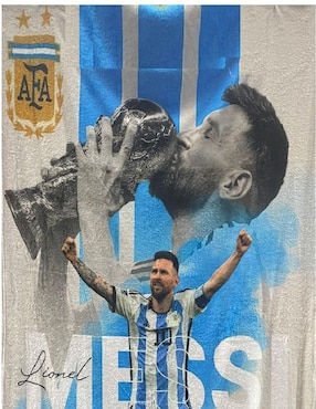 Cobija clásica de tejido suave Generica Messi unisex
