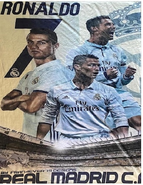 Cobija clásica de tejido suave Generica Cristiano el bicho Ronaldo unisex