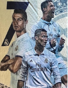 Cobija clásica de tejido suave Generica Cristiano el bicho Ronaldo unisex