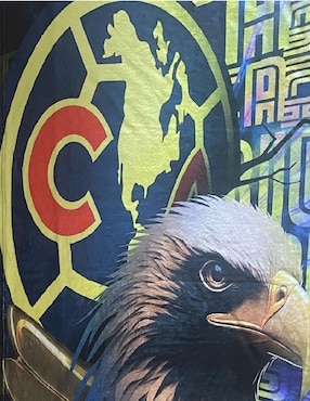 Cobija de tejido suave Generica Aguilas América unisex