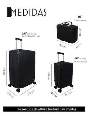 Set maletas de viaje Jony