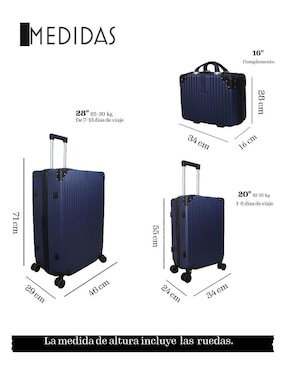 Set maletas de viaje Jony