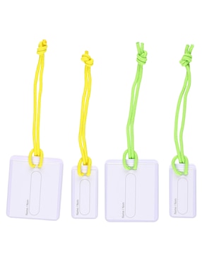 Set identificador Go Travel forma rectangular de PVC