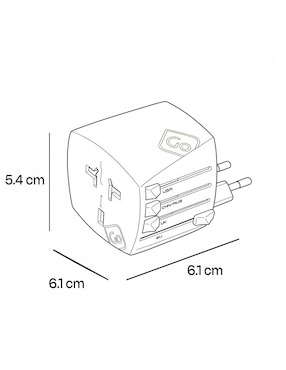 Adaptador de corriente Go Travel