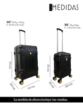 Set maletas carry on Jony