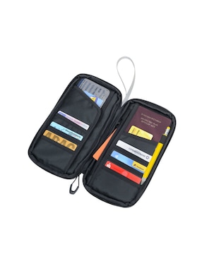 Porta pasaporte Troika Travel de poliéster