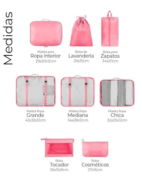 Set bolsa organizadora viaje Belug