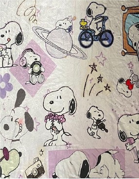 Cobija clásica de tejido suave Generica Snoopy unisex
