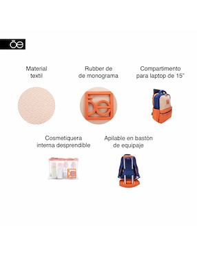 Mochila para viaje Cloe Milani unisex