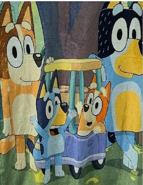 Cobija de tejido suave Generica Bluey unisex