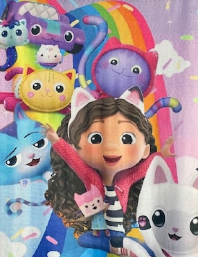Cobija de tejido suave Generica La casa de muñecas de Gaby para niña