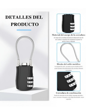 Set de candados de alta seguridad de combinación Xtellar