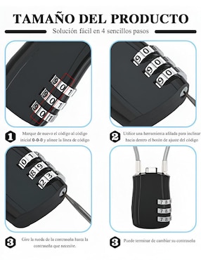 Set de candados de alta seguridad de combinación Xtellar